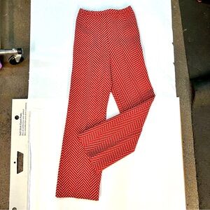 1970s chevron red bell bottoms
